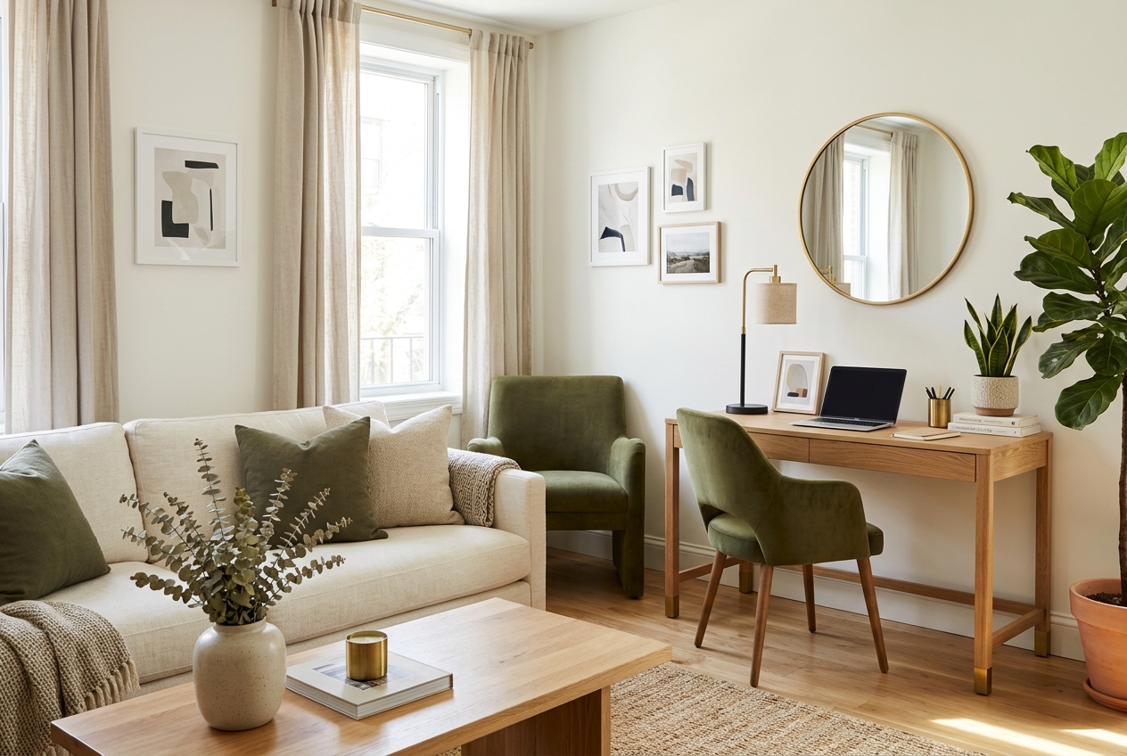Work-From-Home living room interior design