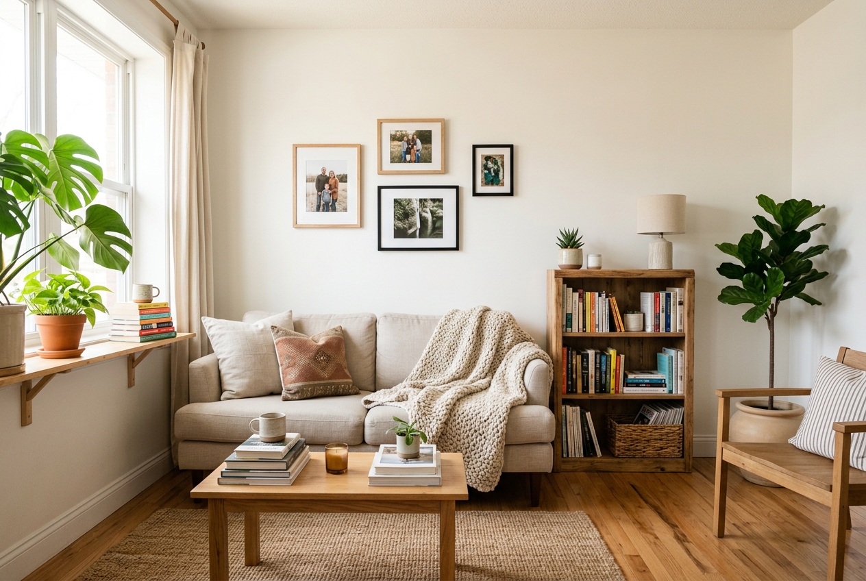 Simple living room interior design
