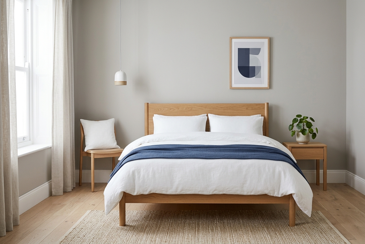 Simple bedroom interior design