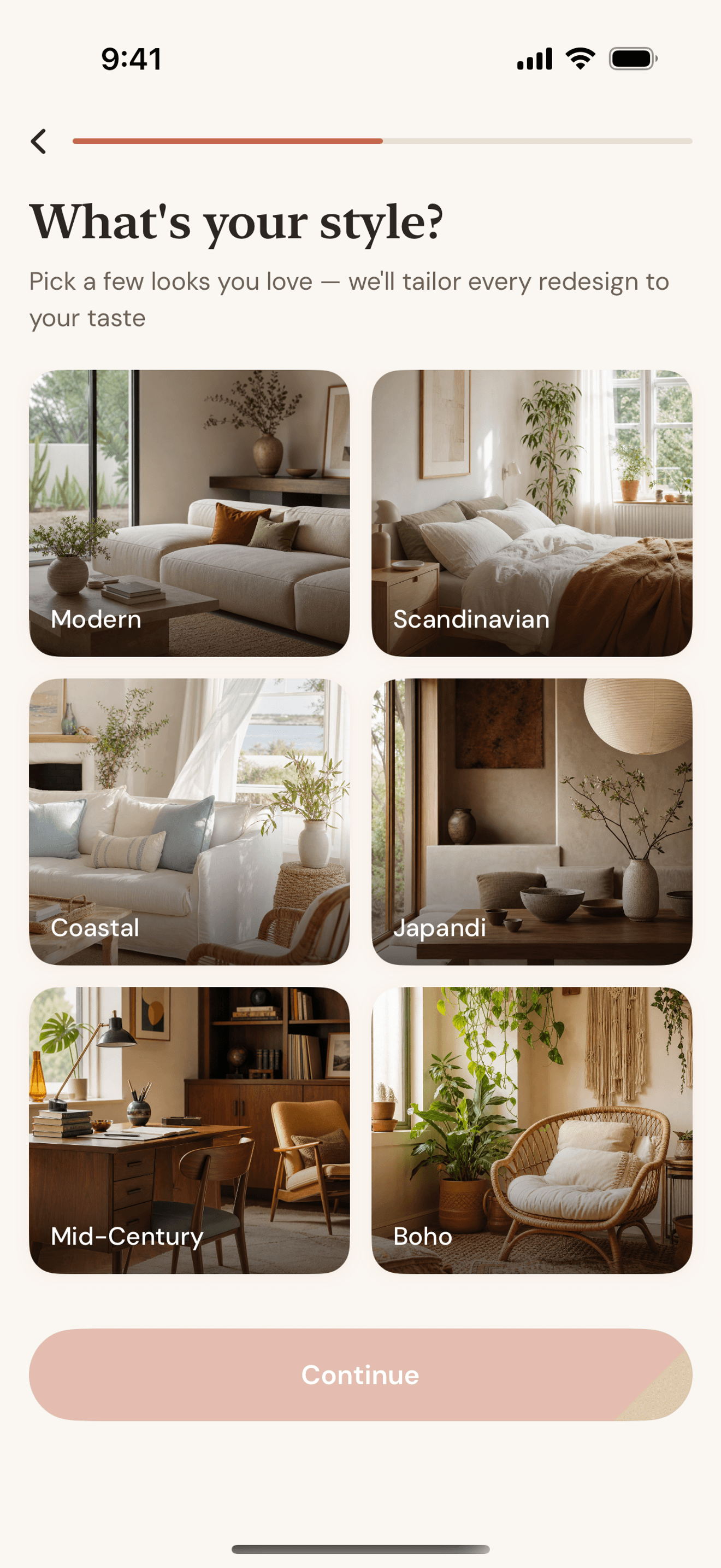 Roomcast style picker on iPhone